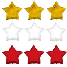Balloons: Star: Gold/White/Red (BUY)