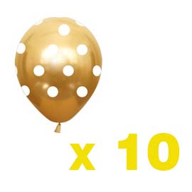 Gold Balloon: Polka Dot (BUY)