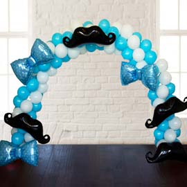 Balloon Arch: Mustache