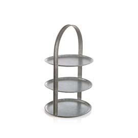 Cupcake Stand: Galvanized (RENT)