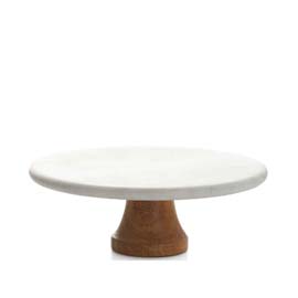Cake Stand: Wood Marble (RENT)