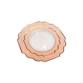 Plates: Pink Gold Rim (BUY)