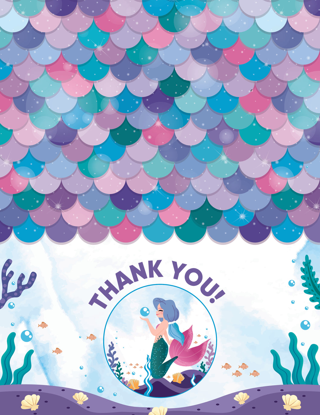 Thank You Card: Mermaid (BUY)
