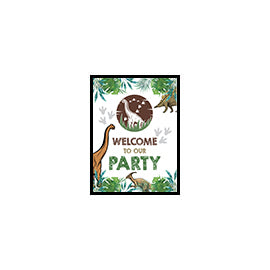 Welcome Sign 18x24 Dino (RENT)