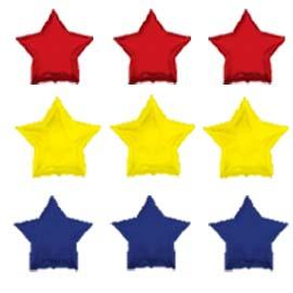 Balloons: Star: Red/Yellow/Blue (BUY)