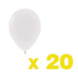 5" White Balloons: (BUY)