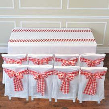 Cloth: Full: White & Stripe (RENT)